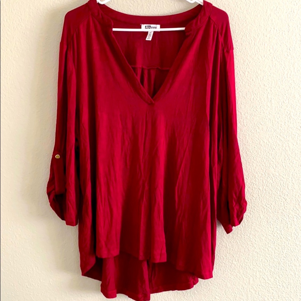 Dark red shirt
